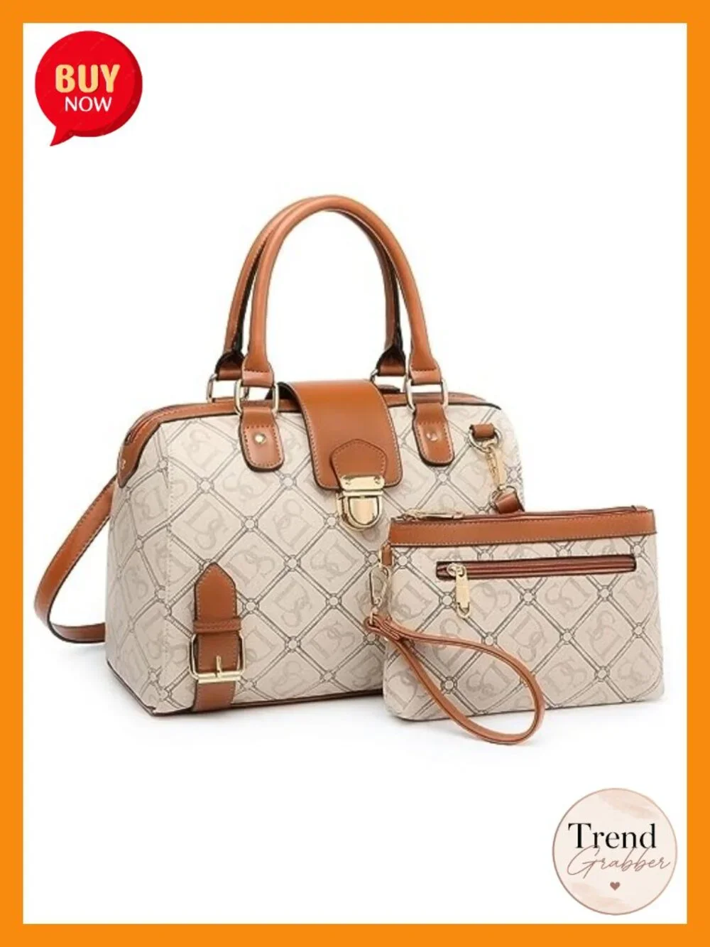 Vegan Leather Satchel Purse Top Handle Tote Work Bag